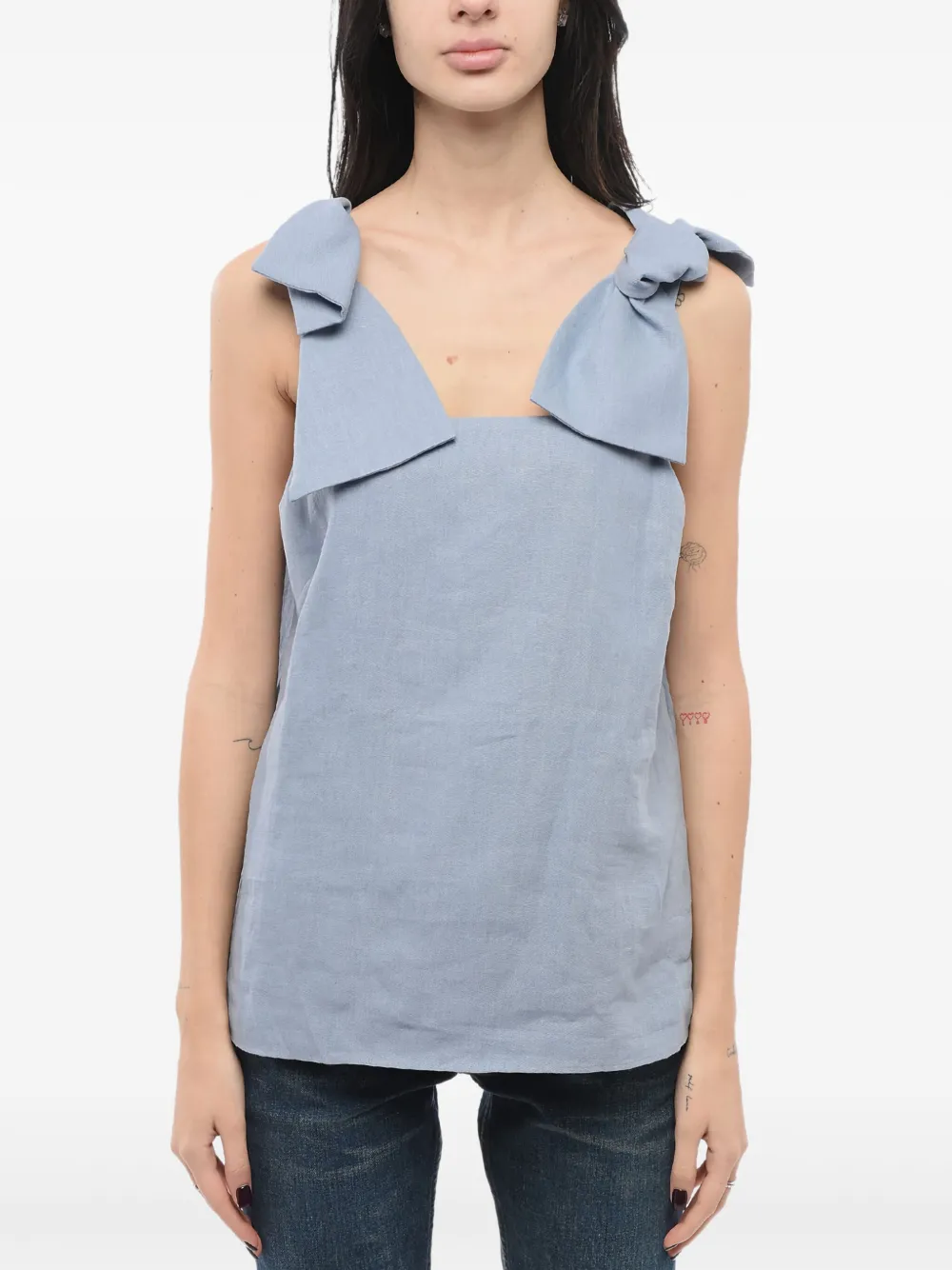 Chloé linen top | Blue | Image 1
