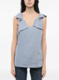 Chloé linen top - Blue