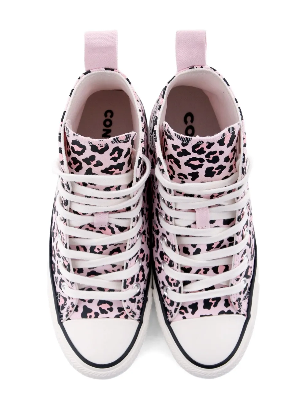 Converse Kids Chuck Taylor All Star leopard-print high-top sneakers Roze