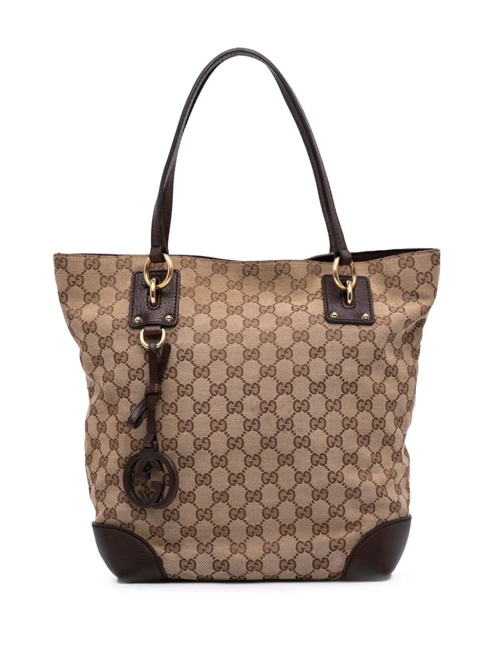 Gucci Pre-Owned 2016-2024 GG Canvas GG Charm tote bag | Brown | Image 1