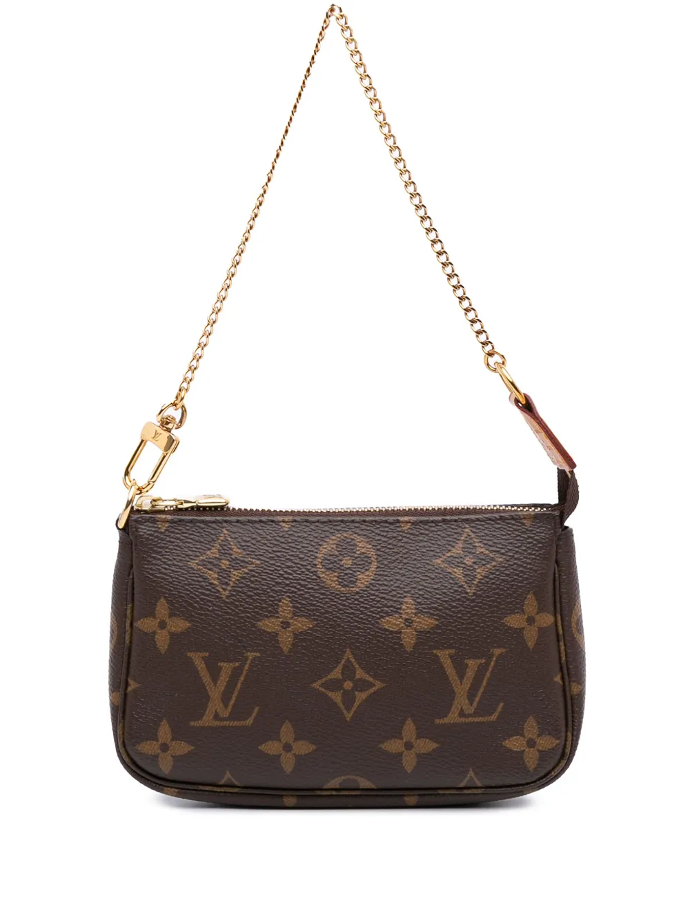 Louis Vuitton Pre-Owned 2021 モノグラム ミニ ポシェット アクセソワール ハンドバッグ - ブラウン Louis Vuitton Pre-Owned 2021 モノグラム ミニ ポシェット アクセソワール ハンドバッグ - ブラウン