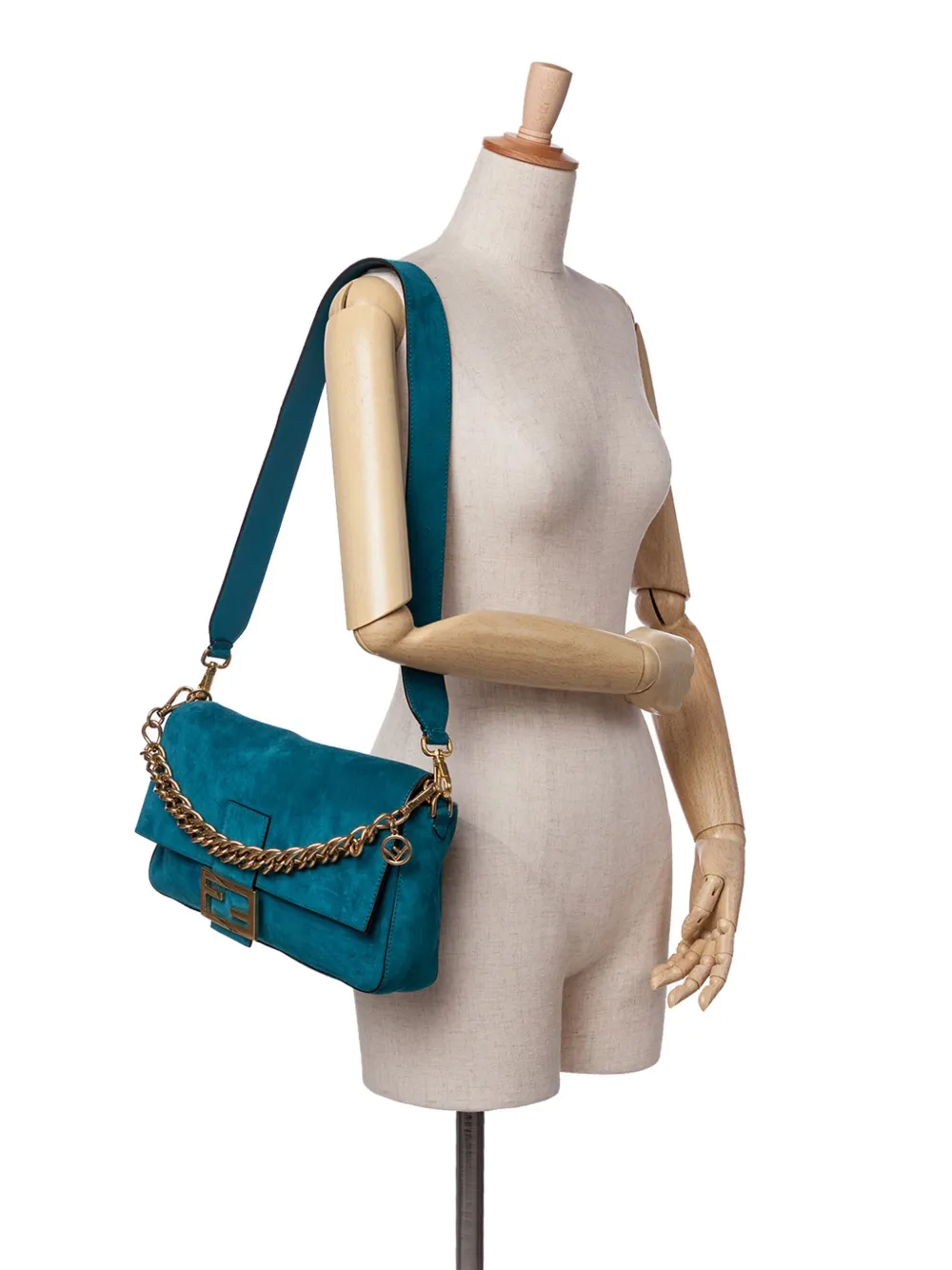 Fendi Pre-Owned 2000-2024 Large Suede Chamois Baguette satchel | Pre-Owned | Image 2