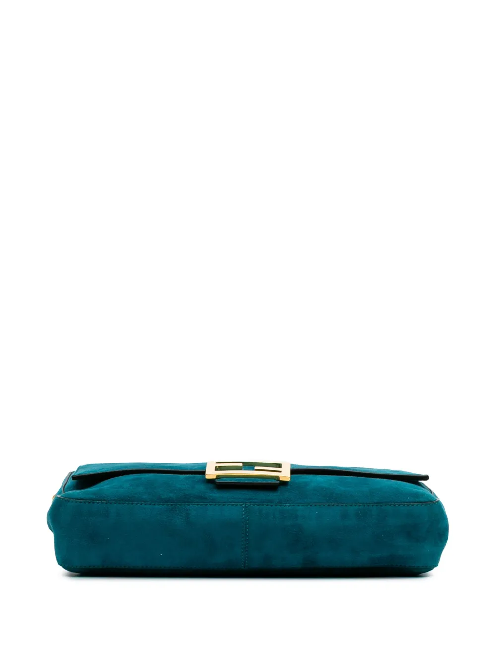 Pre-owned Fendi 2000-2024 Large Suede Chamois Baguette Satchel