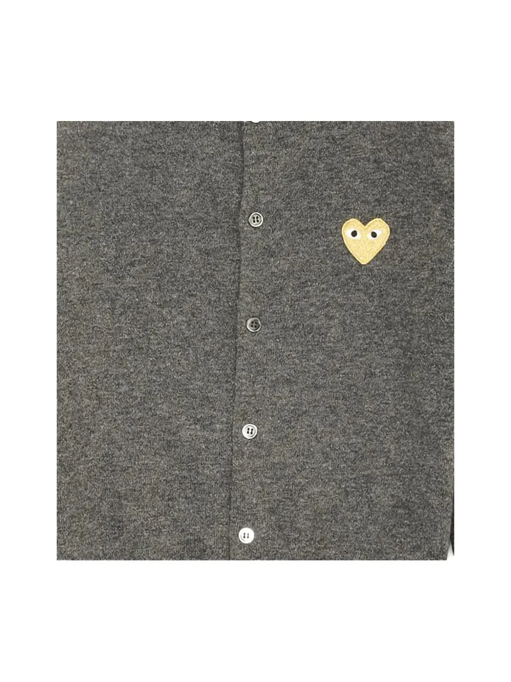 Comme Des Garçons Play Vest met logo Grijs