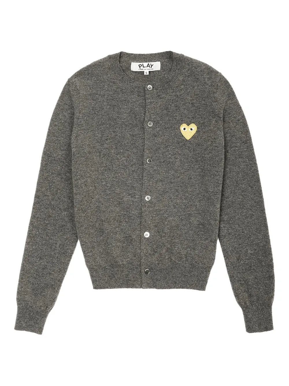Comme Des Garçons Play Vest met logo Grijs