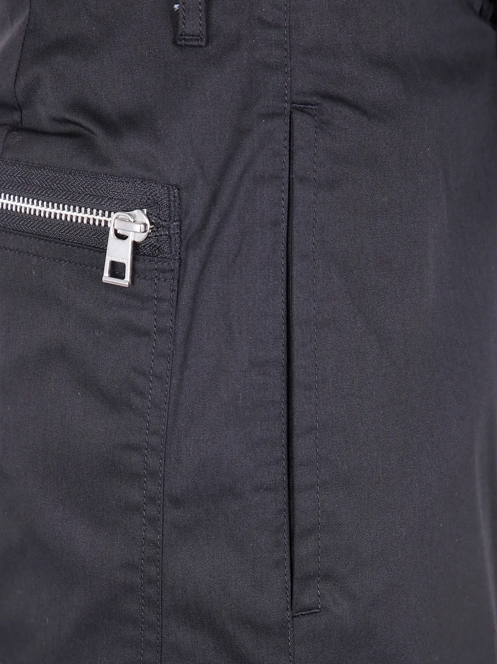 Michael Kors zip-pocket cargo trousers Zwart