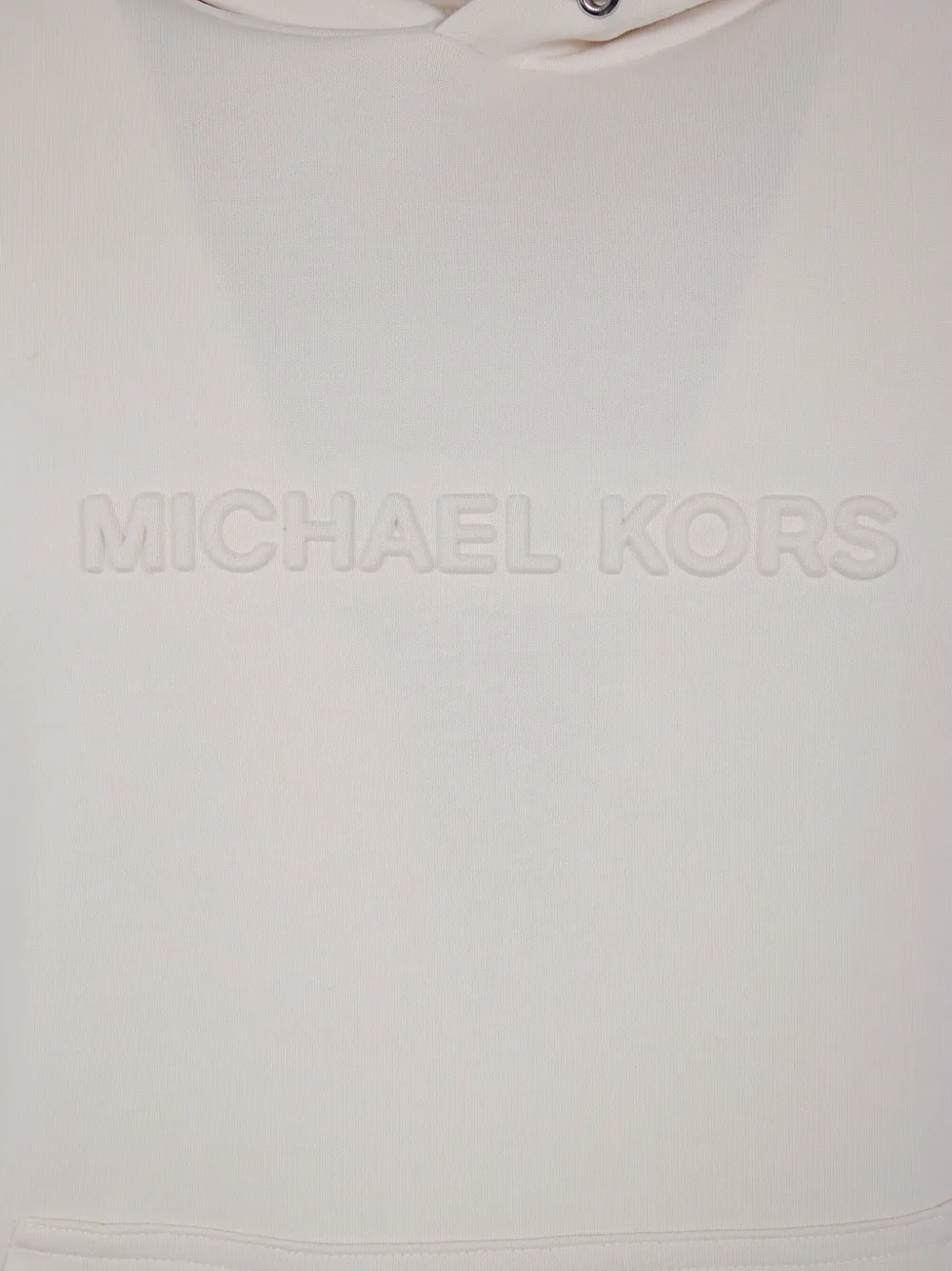 Michael Kors Hoodie met logo-reliëf Beige