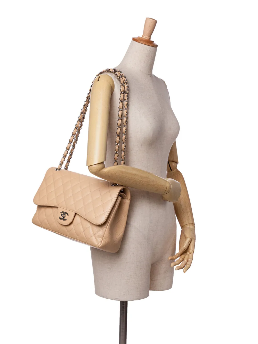 CHANEL Pre-Owned 2011 Jumbo Classic Caviar Double Flap shoulder bag | Pre-Owned | Image 2