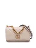 CHANEL Pre-Owned 2020 Quilted Lambskin 19 Wallet on Chain satchel - Brown
