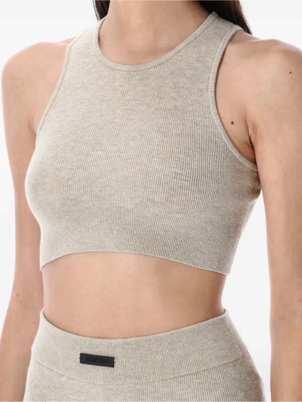 FEAR OF GOD ESSENTIALS crew-neck Ribbed Tank Top | Neutrals | FARFETCH