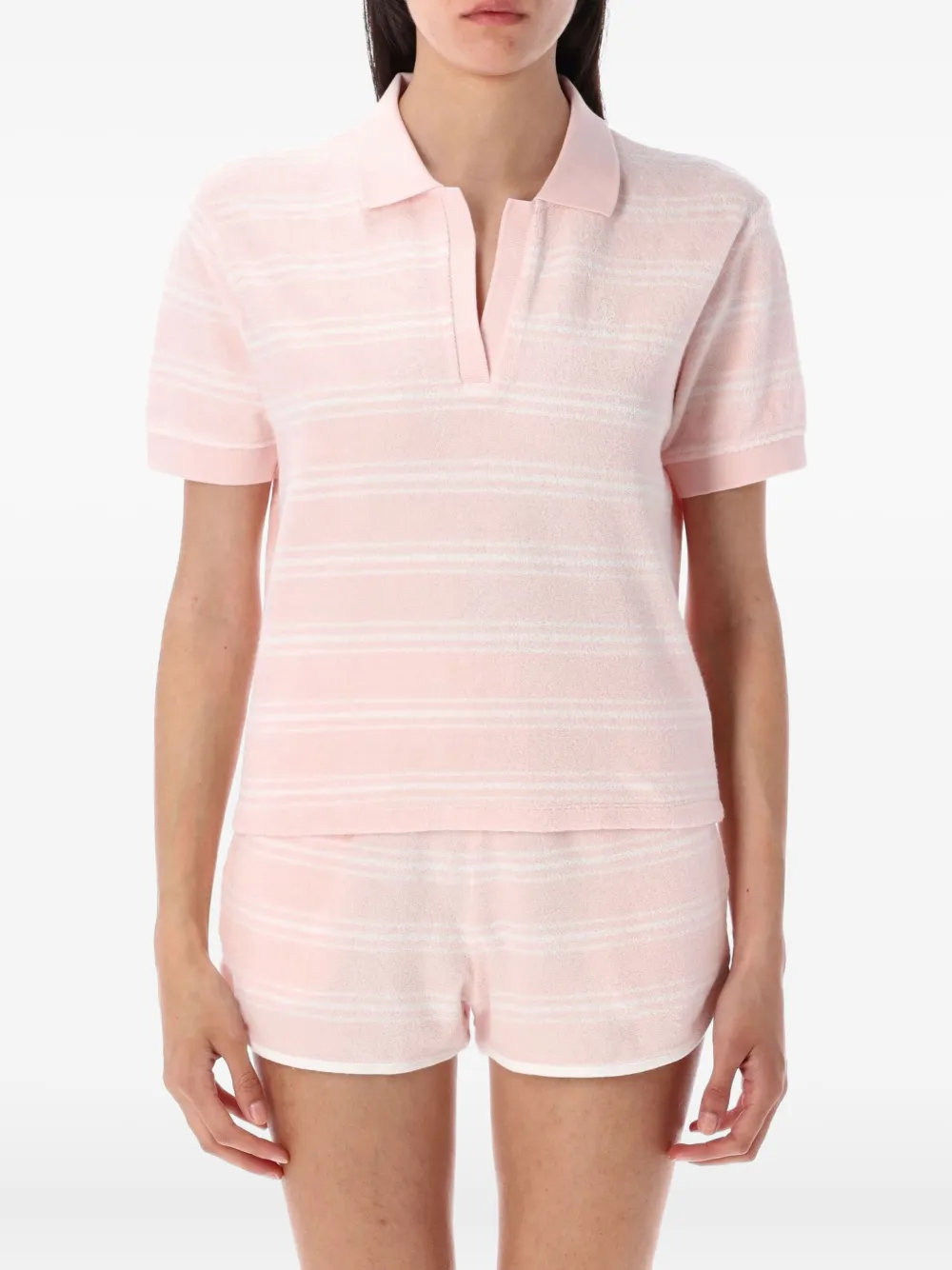 Sporty & Rich striped top Roze