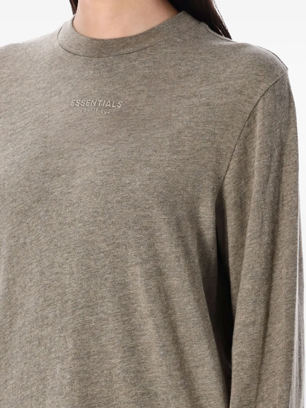FEAR OF GOD ESSENTIALS crew-neck long sleeve T-shirt Bruin