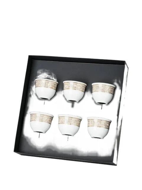 Versace Barocco-print coffee cup (set of six)