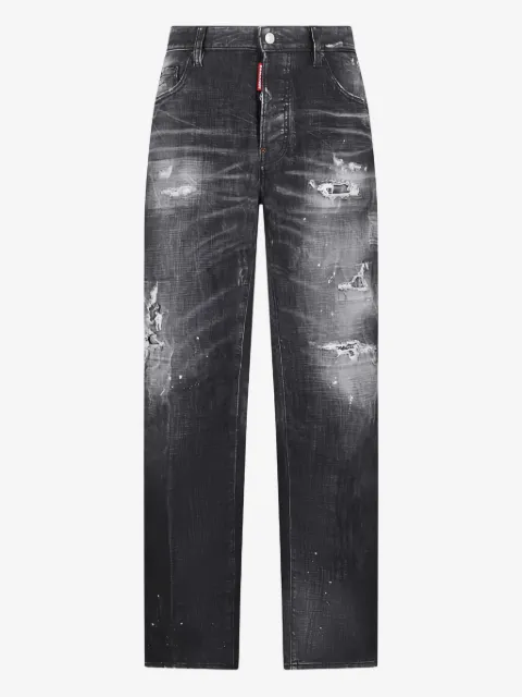 DSQUARED2 jeans rectos con efecto envejecido