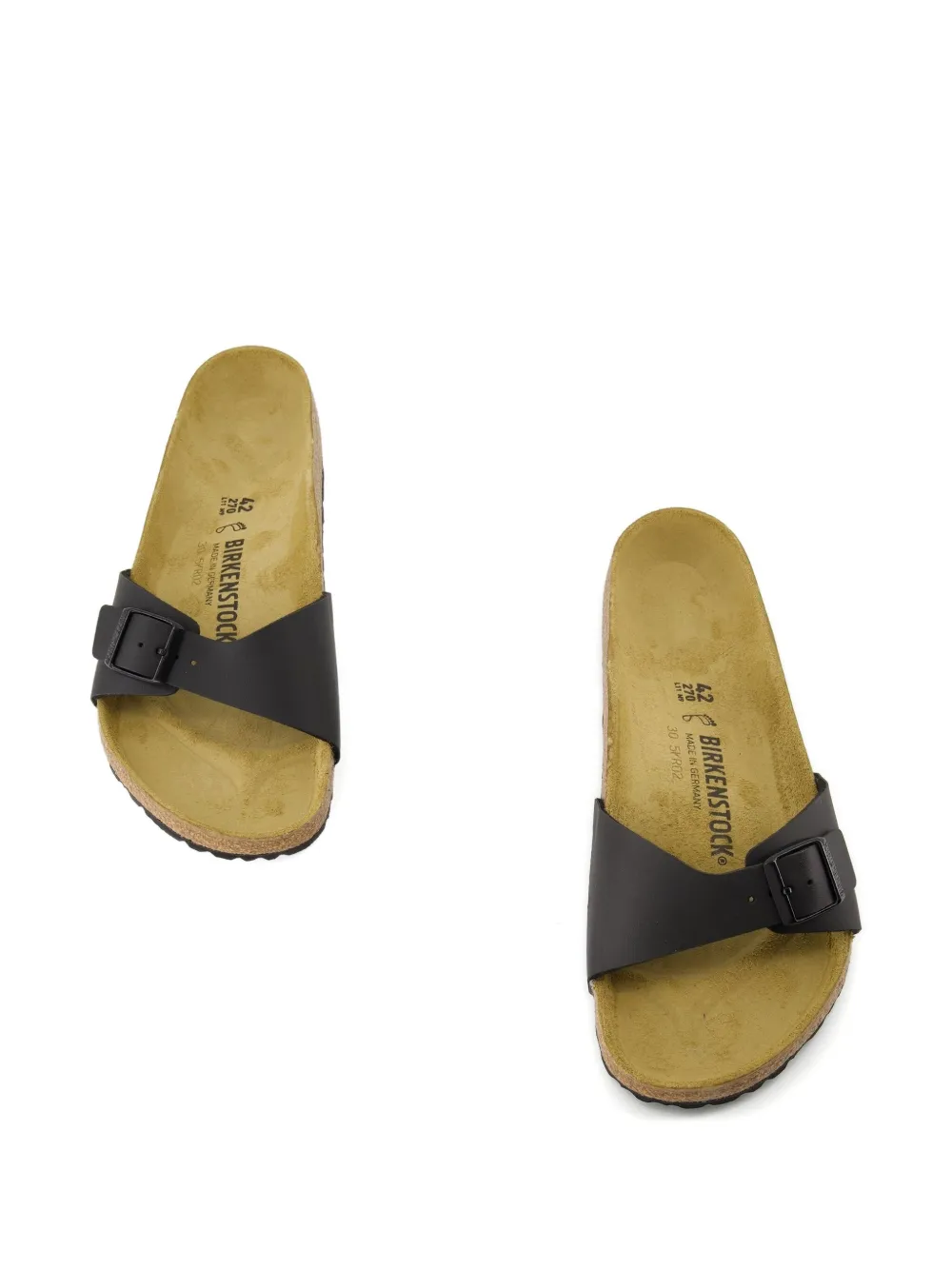 Birkenstock Madrid buckle single-band sandals Black