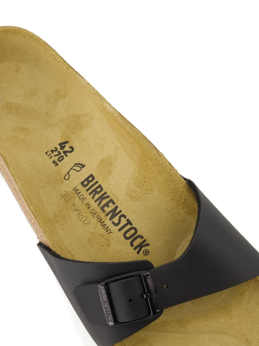 Birkenstock Madrid buckle single-band sandals Black