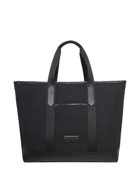 TOM FORD leather-trimmed tote bag