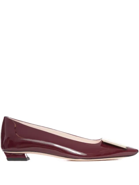 Roger Vivier Belle patent leather buckle pumps