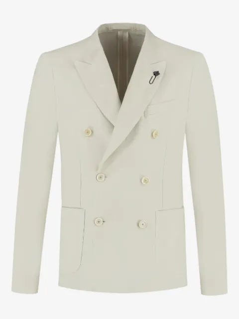 Lardini double-breasted patch-pocket blazer