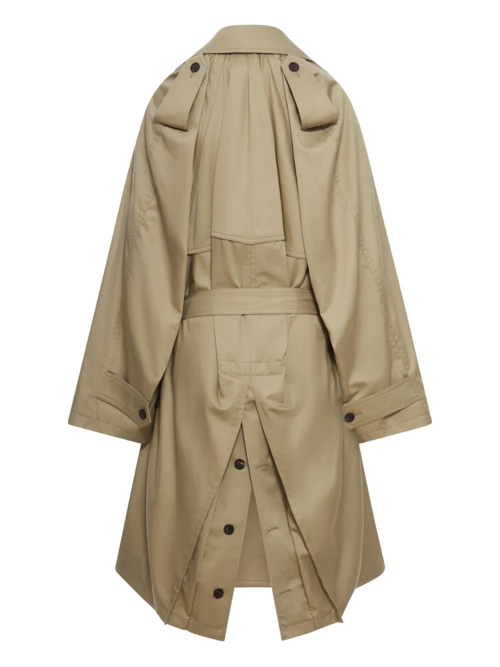 Balenciaga Trenchcoat met ceintuur Beige