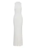 Self-Portrait racer-back maxi dress - White