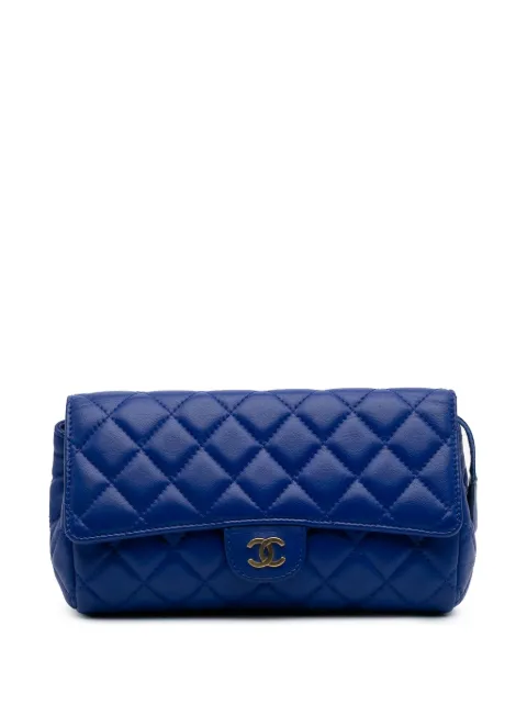 CHANEL Pre-Owned 2012-2013 CC Quilted Lambskin Zip Flap vanity bag
