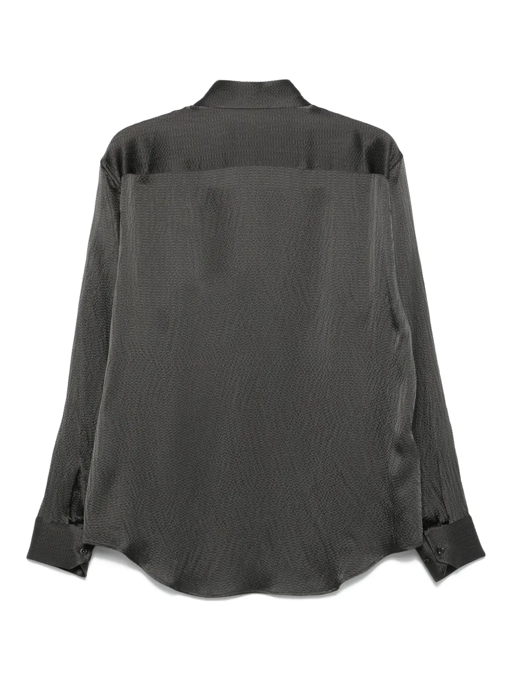 Giorgio Armani Zijden overhemd Grijs