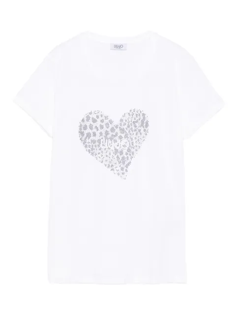 LIU JO heart-print cotton T-shirt