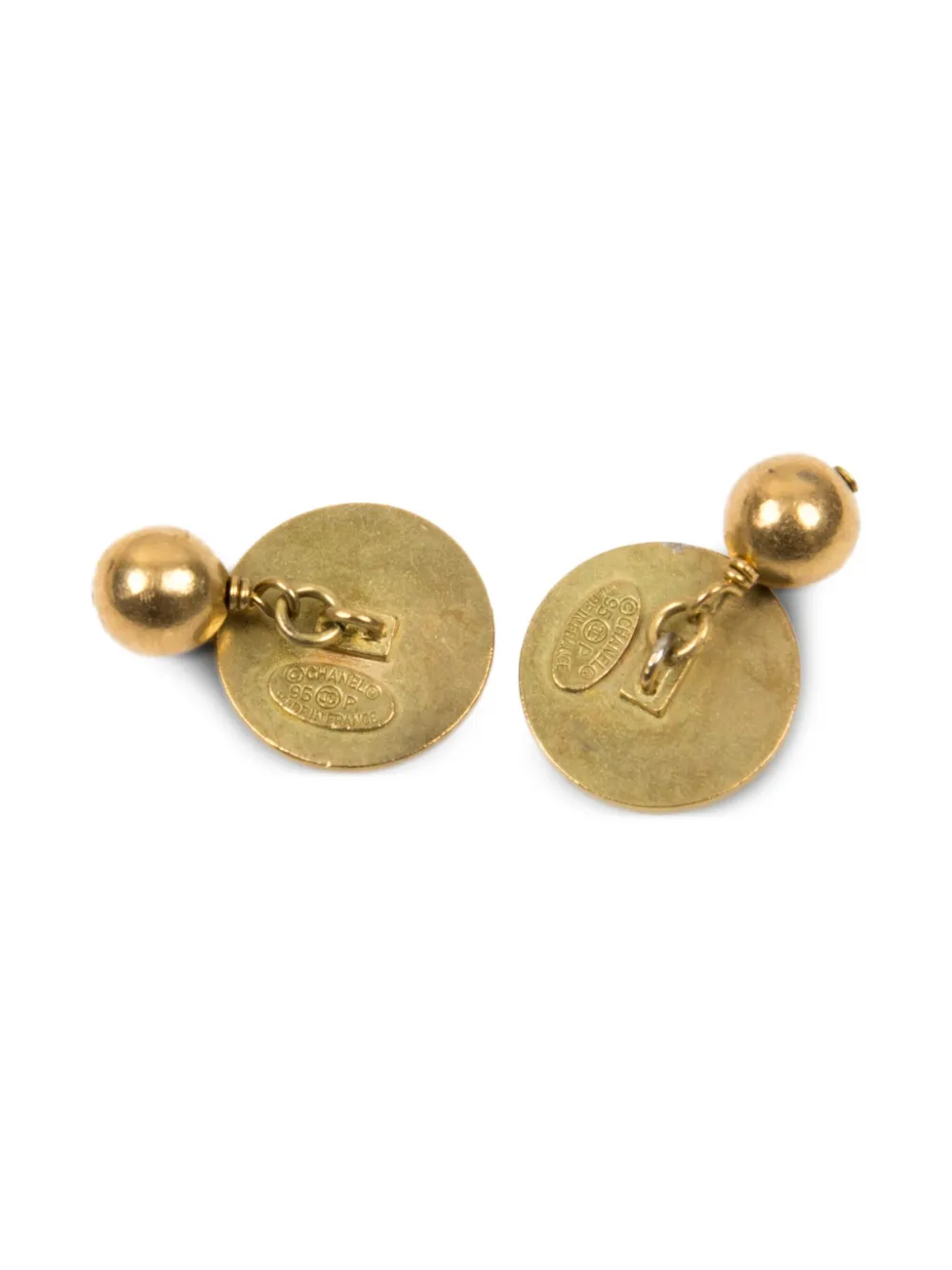 CHANEL Pre-Owned 1995 CC-logo cufflinks | Pre-Owned | Image 2