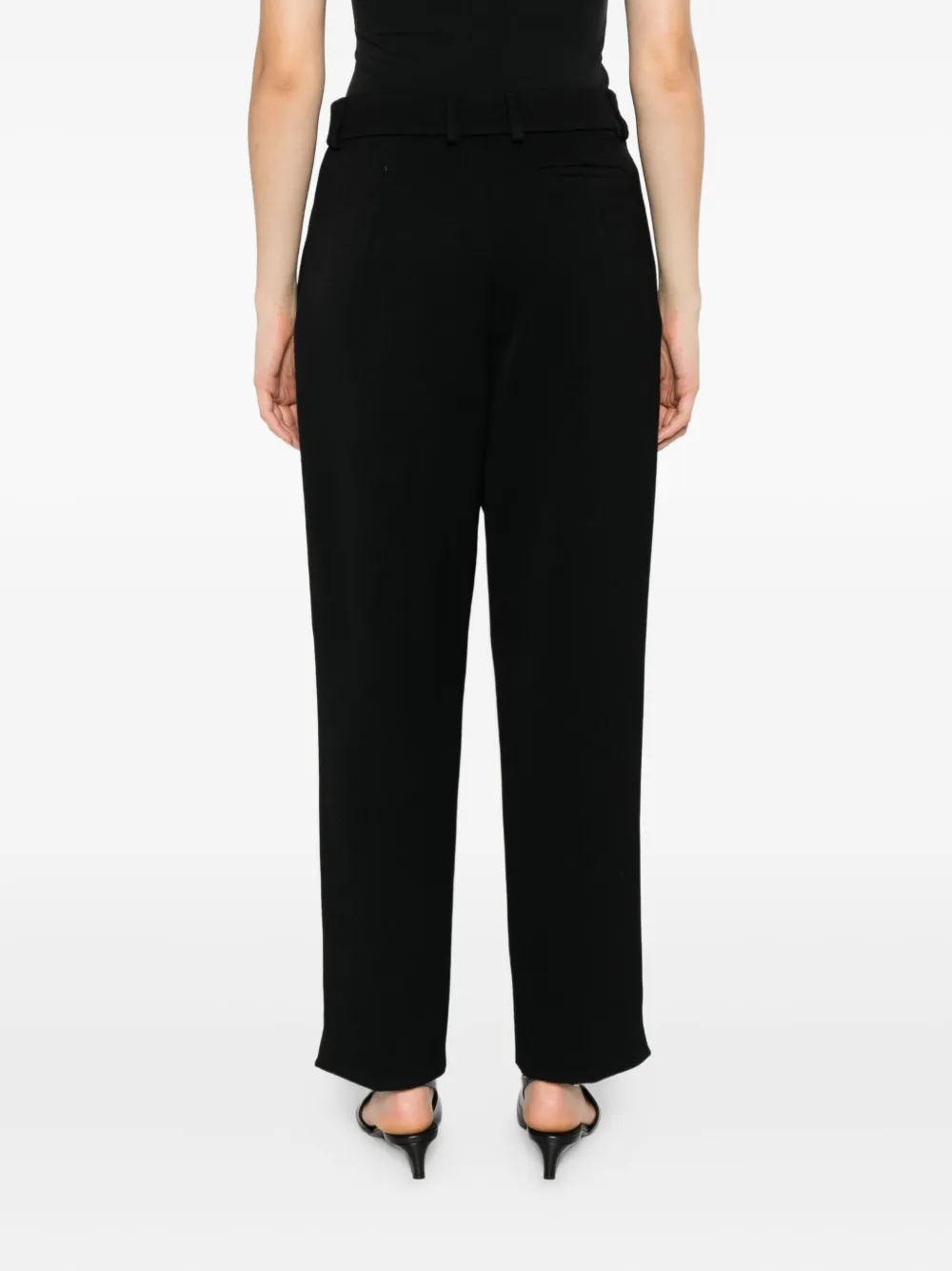 Giorgio Armani pleat-detailed trousers Zwart