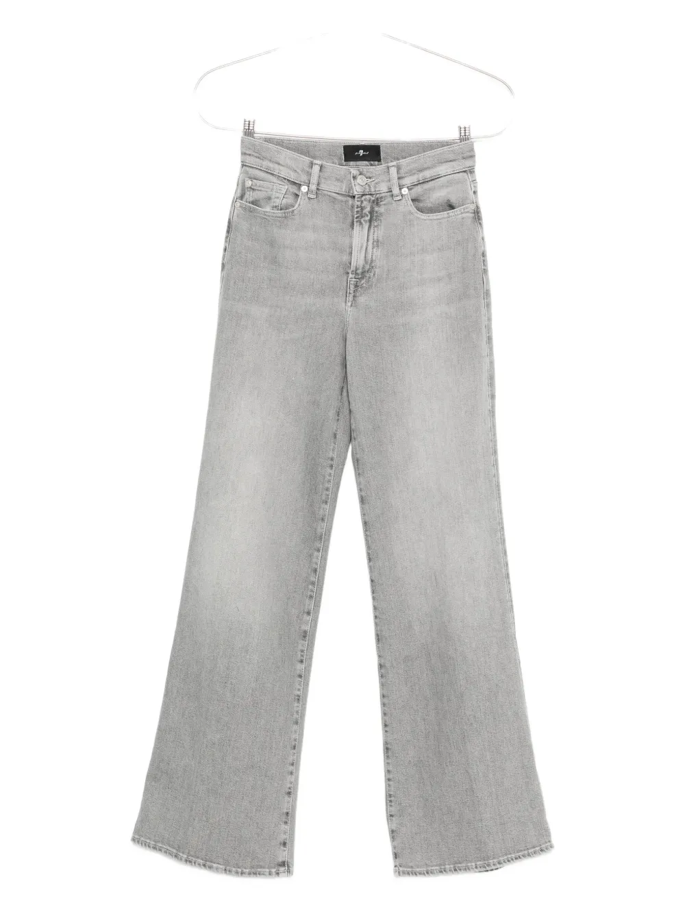 7 For All Mankind Lotta high-waisted wide-leg jeans | Grey | Image 1