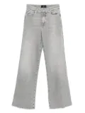 7 For All Mankind Lotta high-waisted wide-leg jeans - Grey