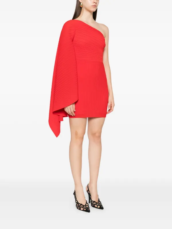 Solace London One-shoulder Mini Dress - Red Solace London One-shoulder Mini Dress - Red
