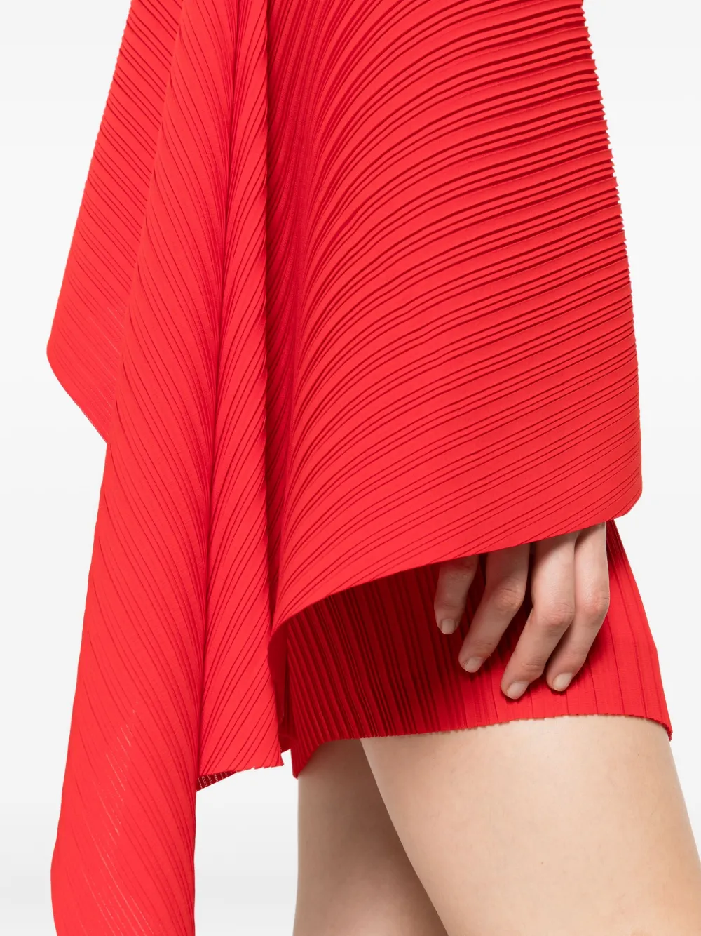 Solace London Asymmetrische mini-jurk Rood