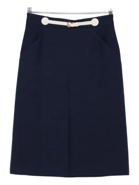 Valentino Garavani belted midi skirt