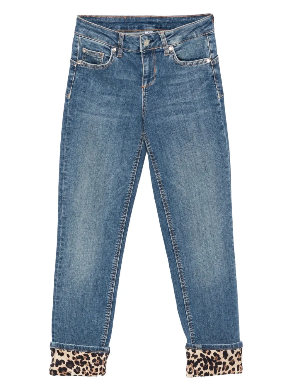 LIU JO Jeans met luipaardprint Blauw