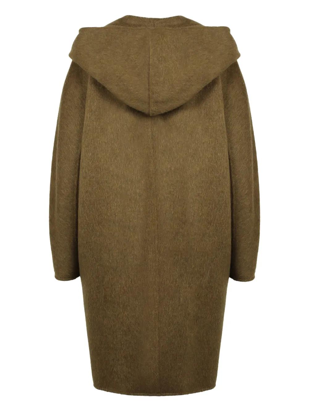Max Mara hooded double-breasted coat Bruin