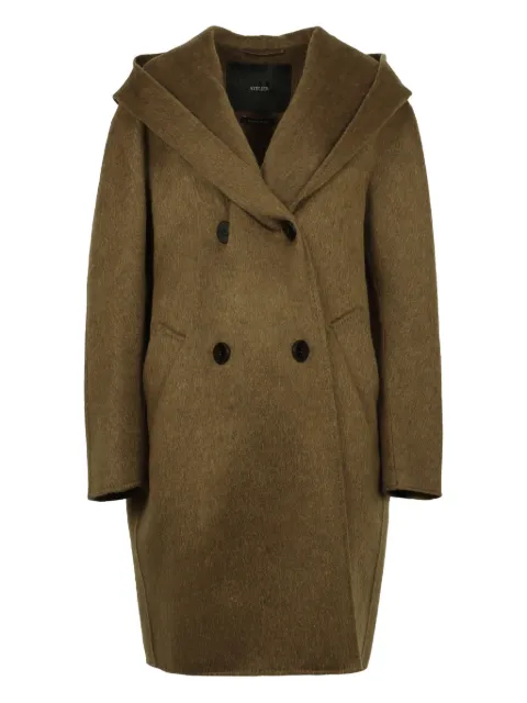 Max Mara hooded double-breasted coat