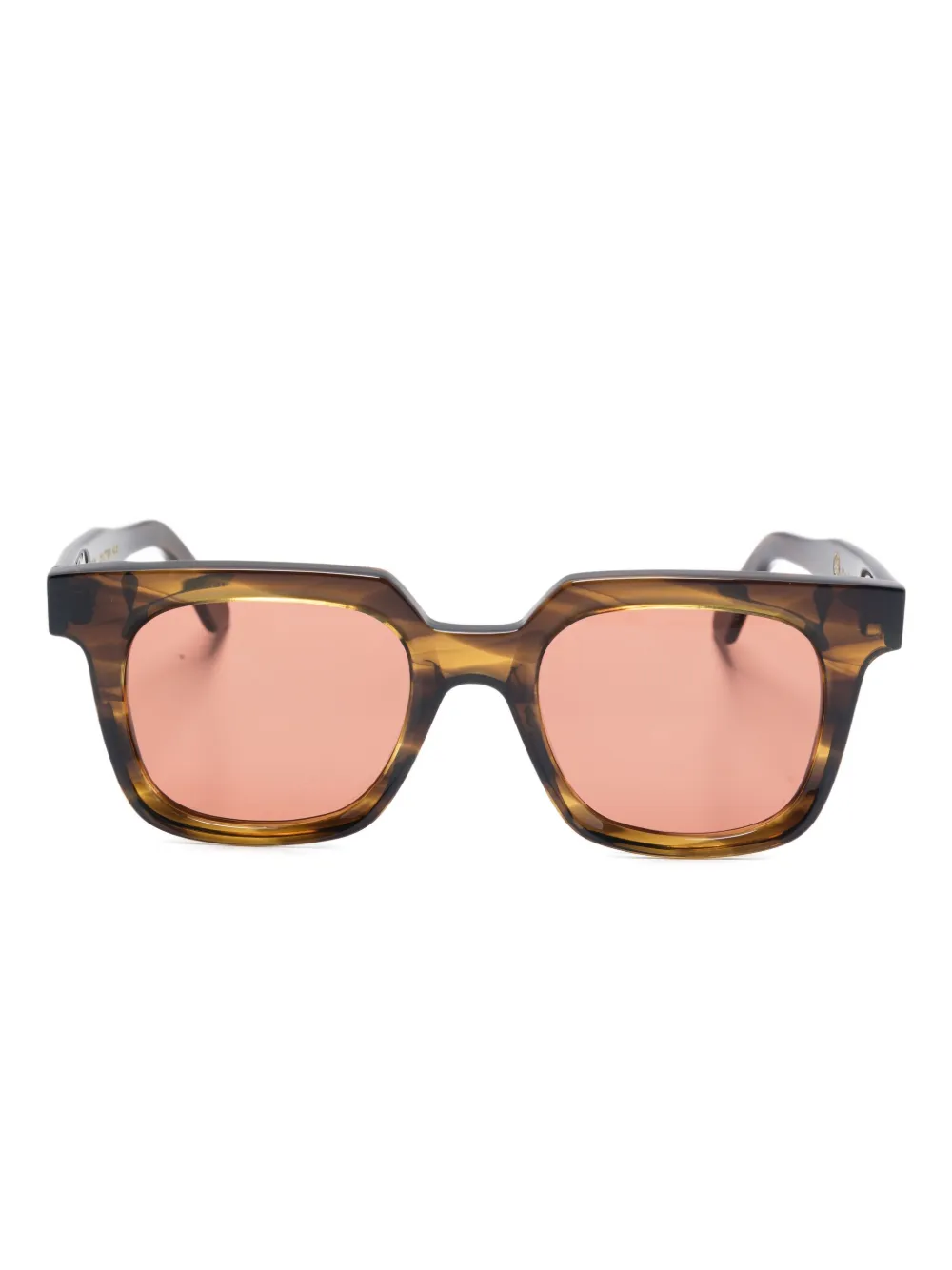 Family Affair トータスシェル スクエアサングラス - ブラウン Family Affair トータスシェル スクエアサングラス - ブラウン