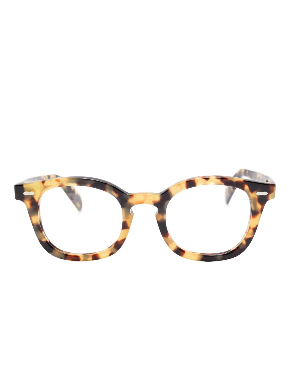 Family Affair tortoiseshell-pattern round-frame glasses - ブラウン Family Affair tortoiseshell-pattern round-frame glasses - ブラウン