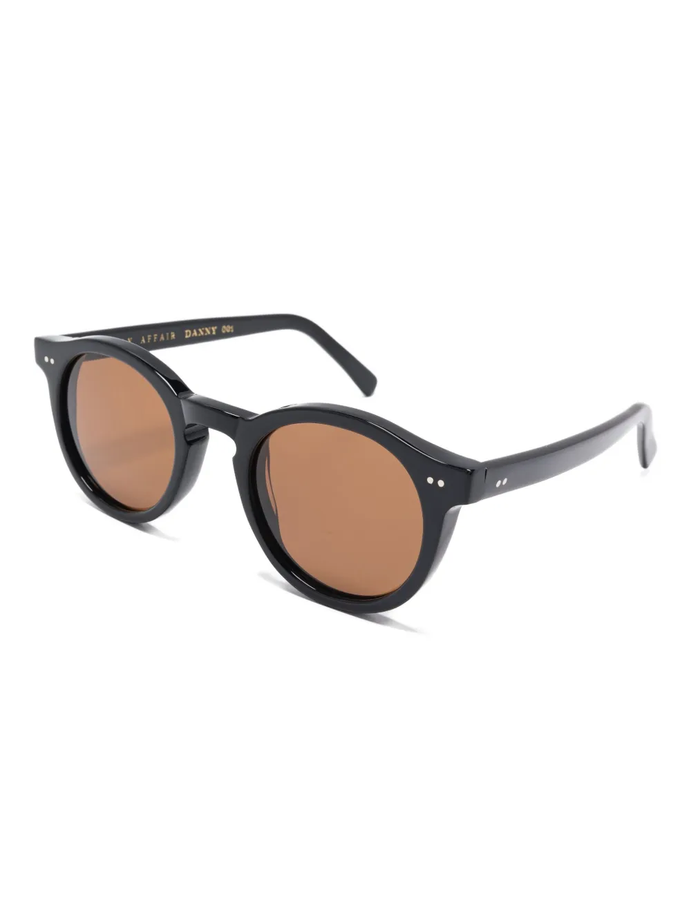 Family Affair round-frame sunglasses - Zwart