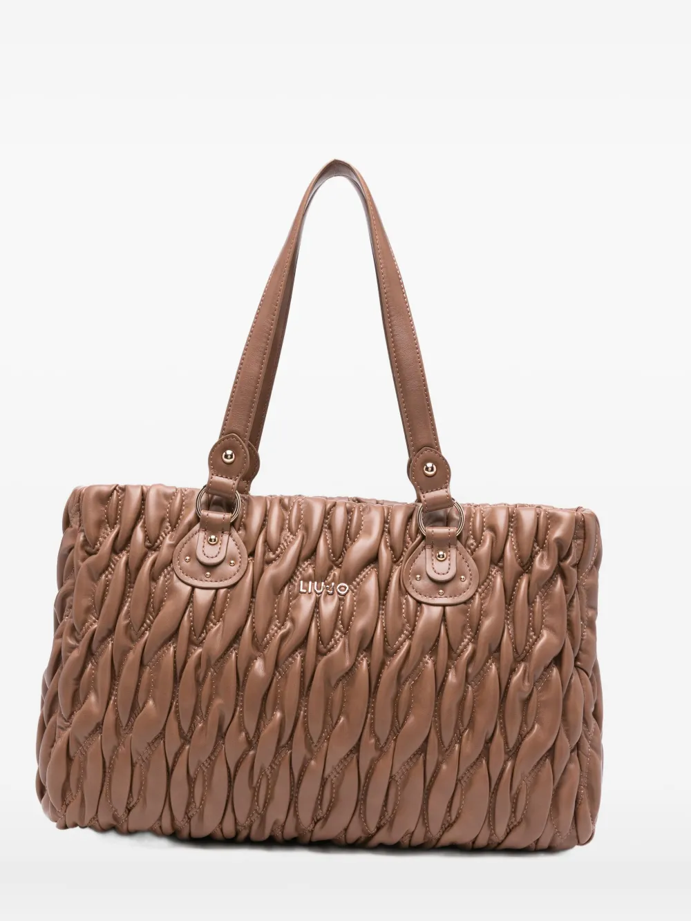 LIU JO quilted tote bag - Marrone