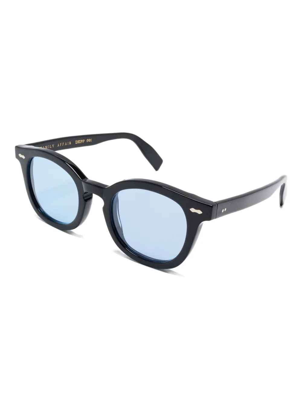 Family Affair Depp round-frame sunglasses - Zwart
