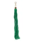 Alexander McQueen leather tassel keyring - Green