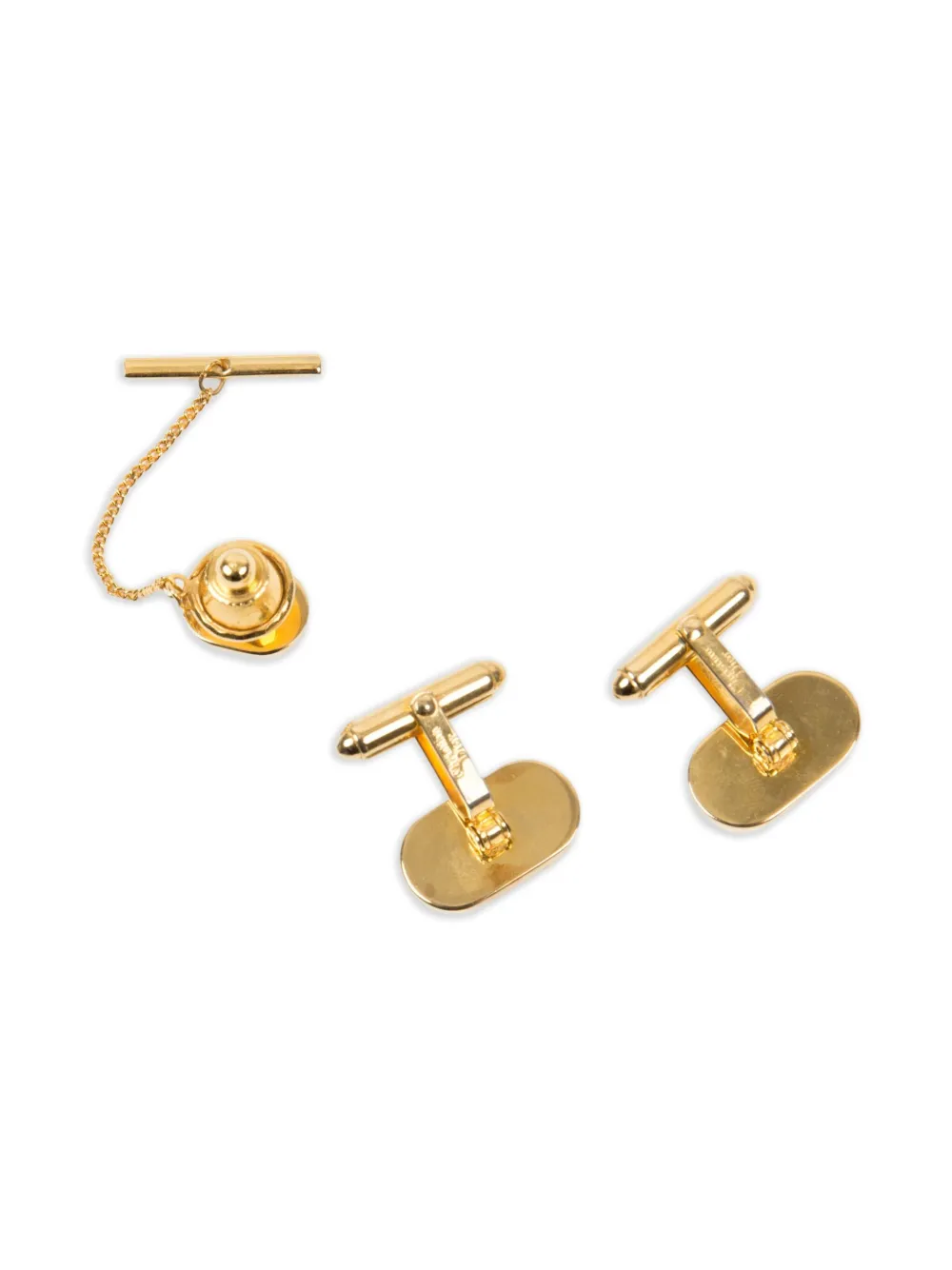 Christian Dior Pre-Owned set de mancuernillas con logo grabado 1990 | Image 2