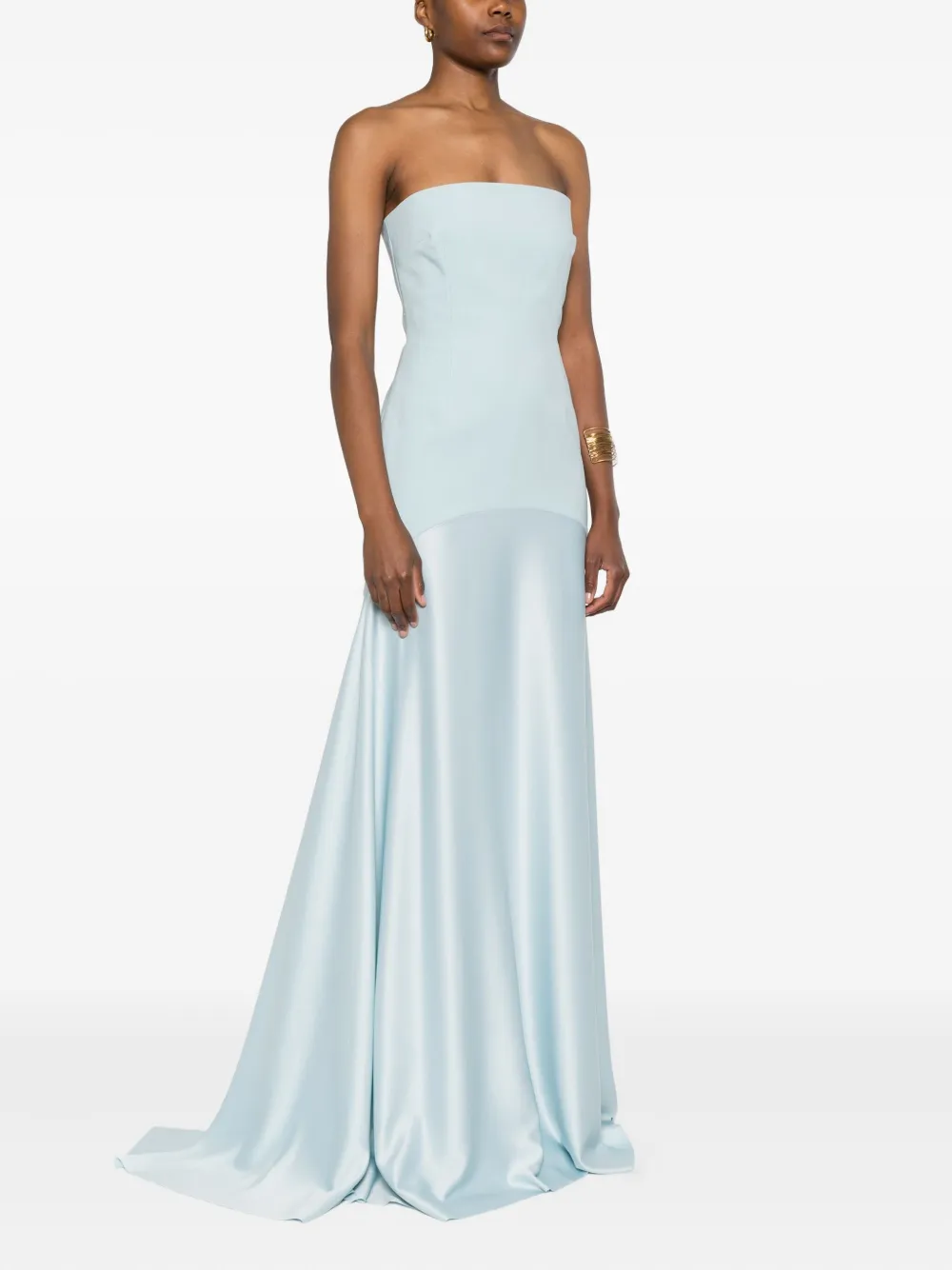 Solace London Strapless jurk Blauw