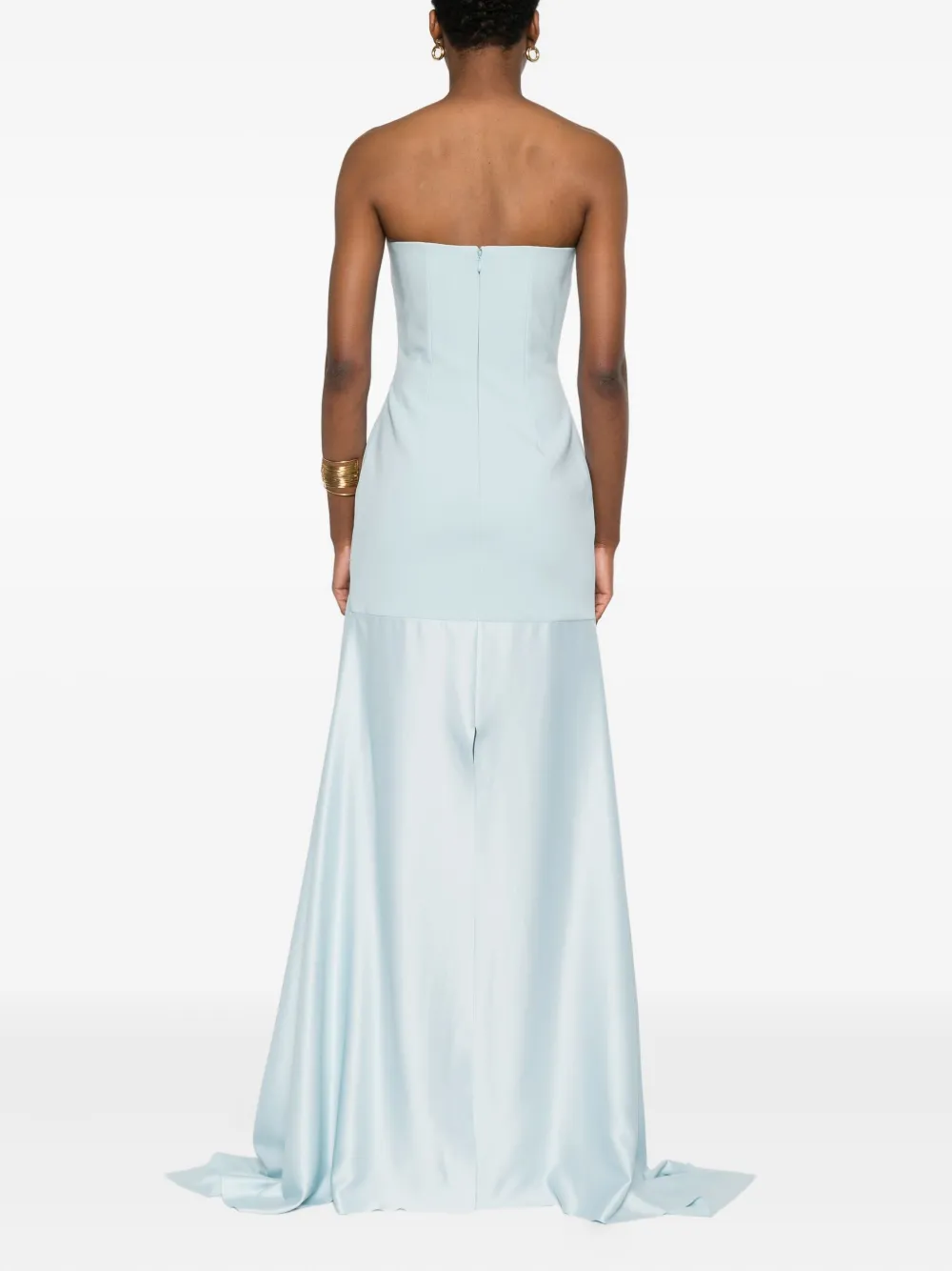 Solace London Strapless jurk Blauw