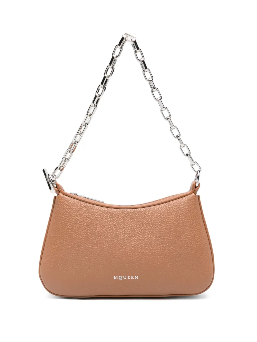 Alexander McQueen mini T-bar chain-strap shoulder bag | Brown | Image 1