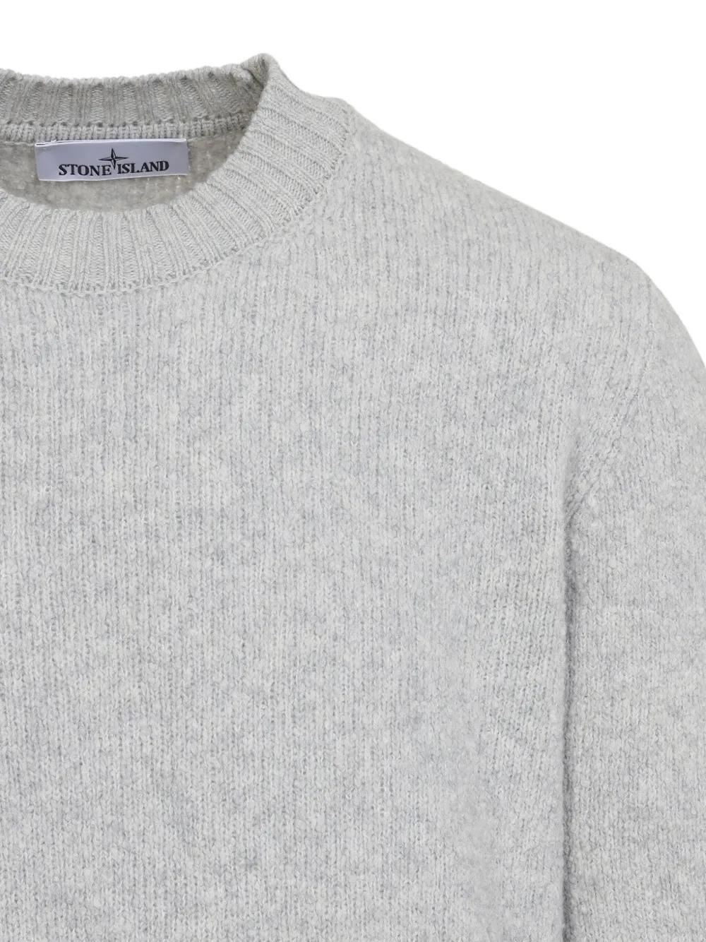 Stone Island ribbed crew-neck sweater Grijs