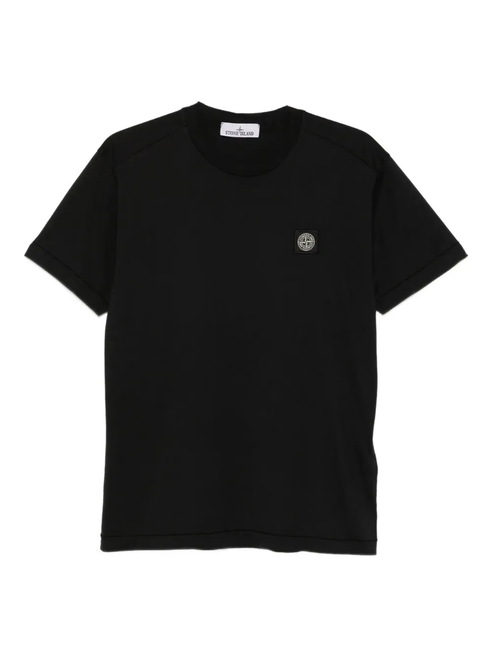 Stone Island playera con parche del logo | negro | Image 1